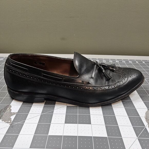 Allen Edmonds Manchester Shoe Size 14 D Black Loafer Wingtip Tassle Dress Work